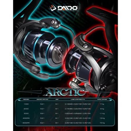 reel daido arctic power handle 1000-3000 waterproof