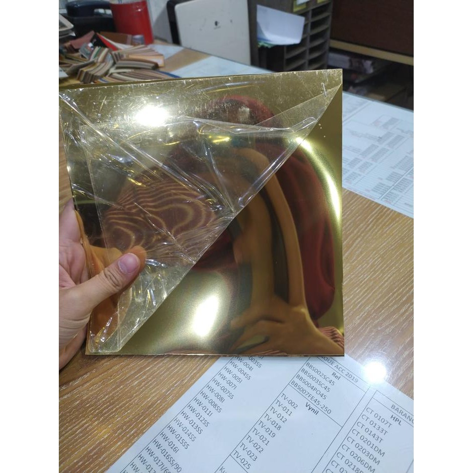 New Fit Sheet Gold Mirror Pvc Sheet Gold Mirror Gm01 Gm 01 - New Fit Sheet Silver Mirror Pvc Sheet