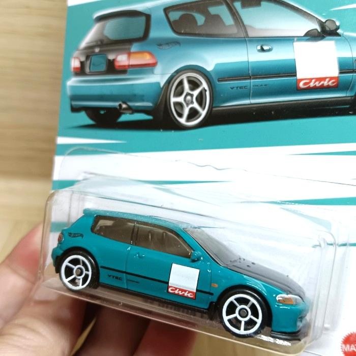 Ready Hot Wheels 92 Honda Civic Eg Hijau Honda Series 2022