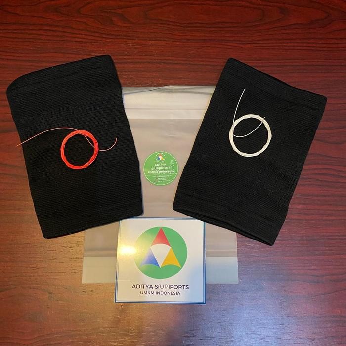 Knee Keni Deker Hitam Murah Pelindung Lutut Support Elastis Knit Umkm