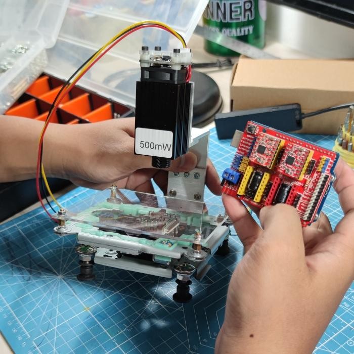Mini CNC Laser Engraving DIY with Arduino