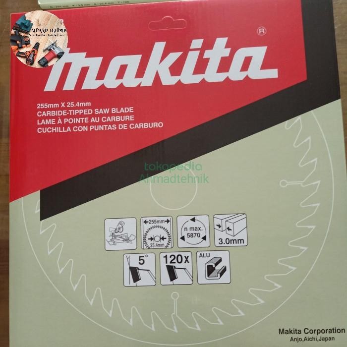 mata pisau potong aluminium MAKITA 10"X120T / Makita T.C.T SAW BLADE