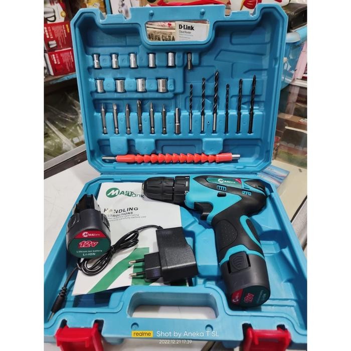 Mesin Bor Baterai Cordless Mailtank Sh 191 Bor Charge