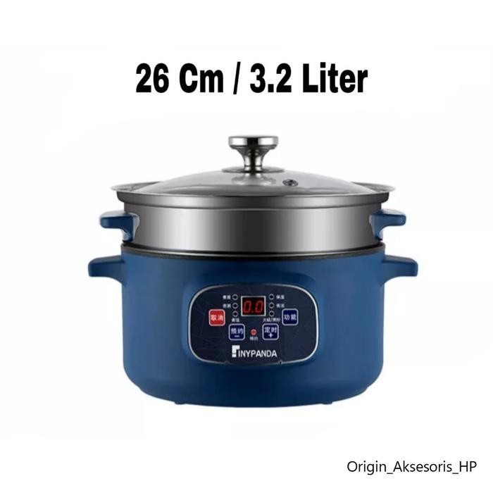 Panci Listrik Timer Jumbo 26 CM / Panci Listrik Serbaguna 3.2 Liter