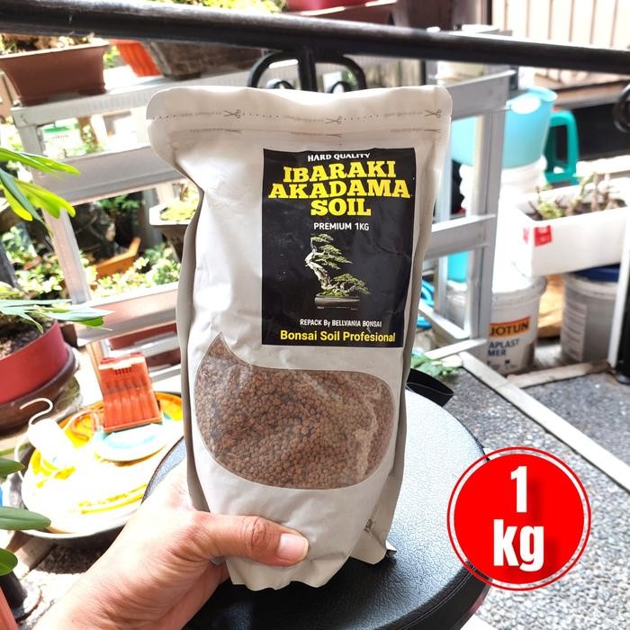 Gardening_Love Akadama Soil Tipe Halus Untuk Bonsai Soil Dan Sukulen 1 Kg Repack