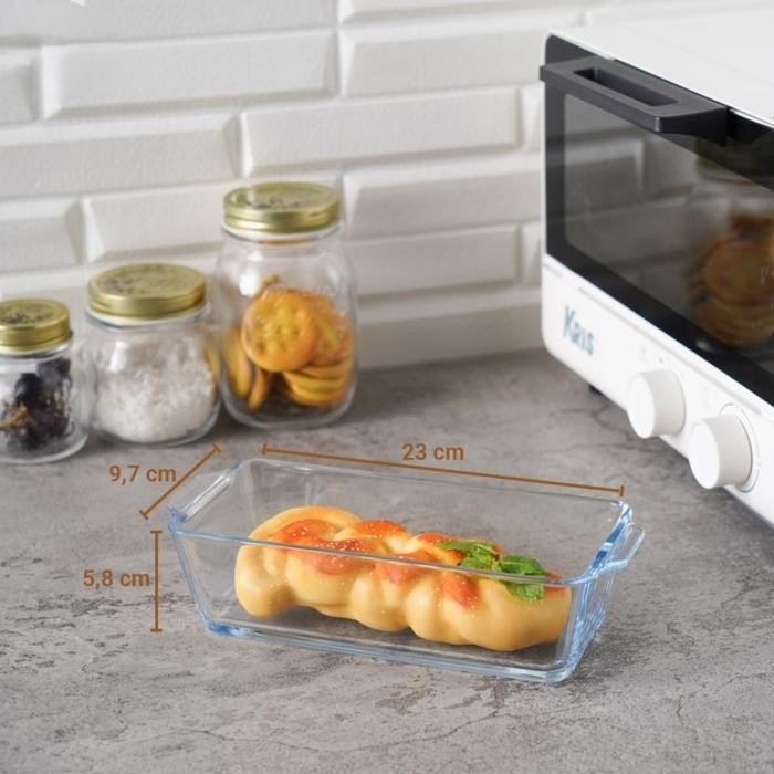 FREMORO LOYANG BAKING LOAF KACA 0.8L/LOYANG OVEN KACA/BAKING LOAF DISH GLASS