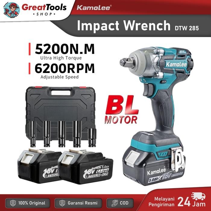 Kamolee - Dtw285/Cordless Electric Impact Wrench Kompatibel 520 N.M