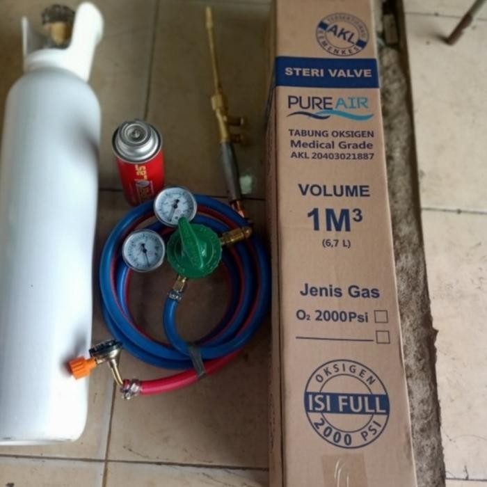 Alat las Oksigen tabung satu paket selang 10 meter berkulitas