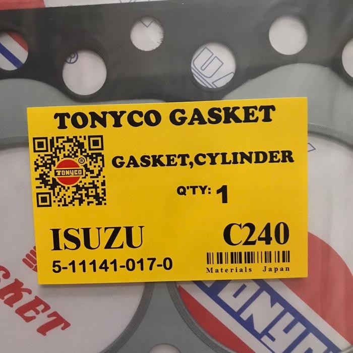 GASKET CYLINDER HEAD PACKING HEAD PAKING KOP ISUZU C190 C240 TONYCO