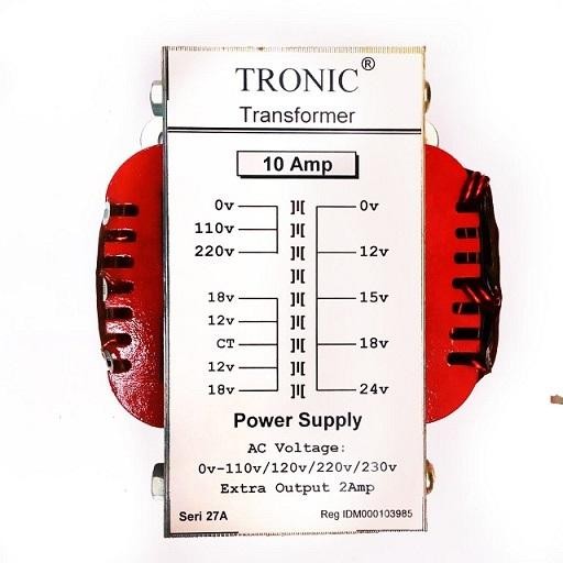 Trafo Tronic 10A Seri 27A 0 Tanpa Ct Trafo 10A Nol Merk Tronic