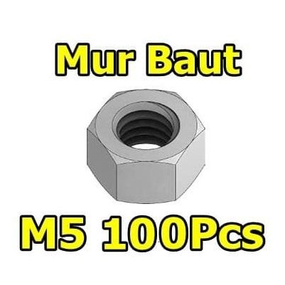 Mur M 5 - Mur Baut Jp M5 5Mm Female Thread Hex Metal Nut Isi 100 Pcs
