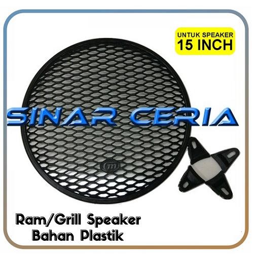 Ram Speaker 15" Plastik Grill Speaker 15" Plastik Bulat+Catokan