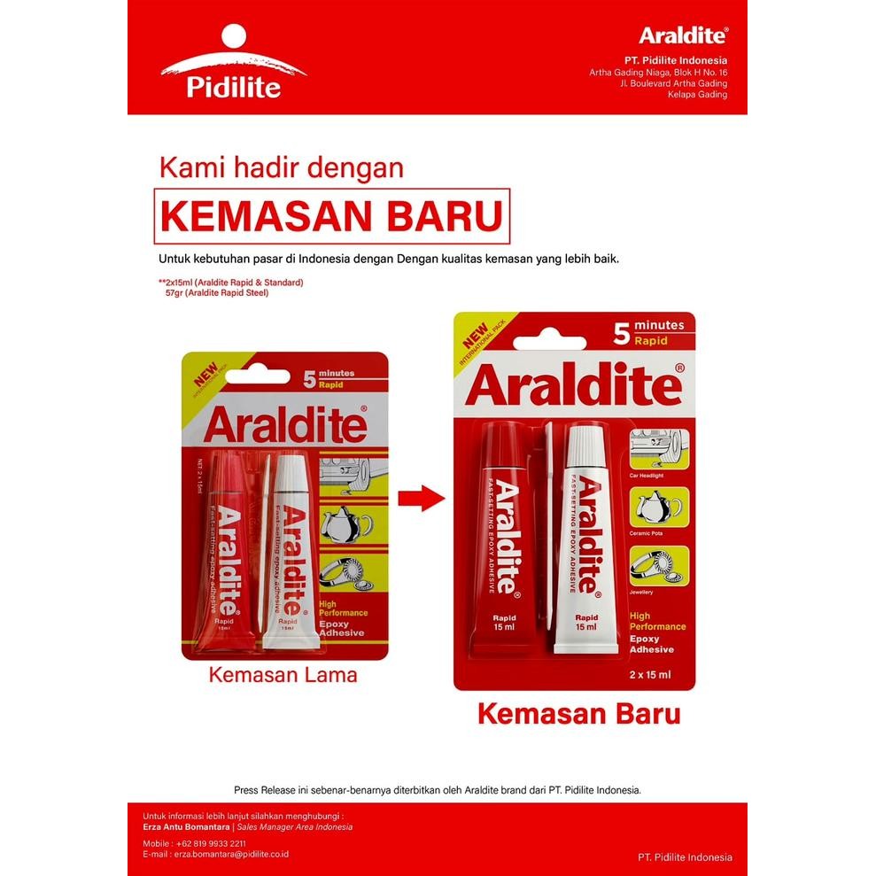 ARALDITE MERAH BIRU / LEM ARALDITE