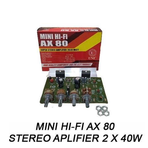 Kit Ax 80 Stereo Amplifier 2X40 Watt