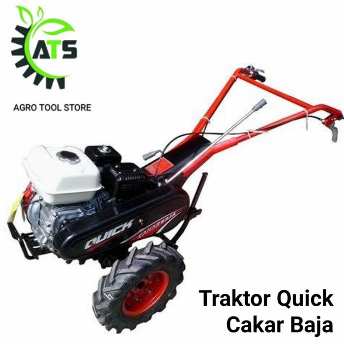 Mesin Traktor Bajak Sawah Quick Cakar Baja GX200 atau GX160 Blade B S