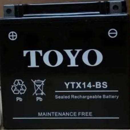 Toyo Ytx14-Bs Aki Kering 12V-15Ah