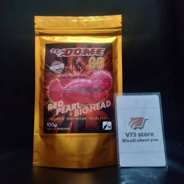 ORIGINAL DOME 99 100 GR MAKANAN IKAN PELET IKAN PAKAN IKAN LOUHAN GINAL READY STOCK