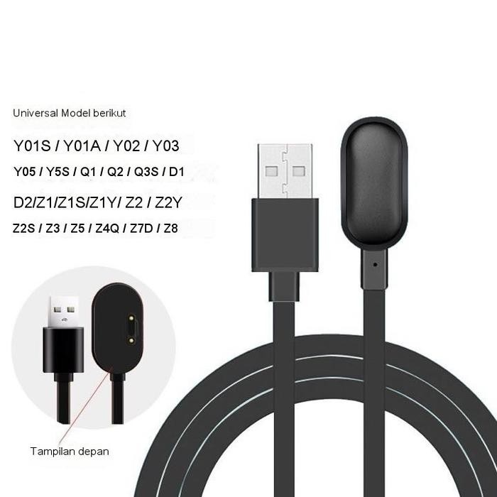 Kabel Charger Imoo Y1 Z1 Z2 Z5 Z6 Kabel Data Charger Smartwatch Imoo Z1 Z2 Z5 Z6 *