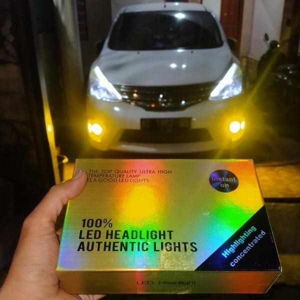 LAMPU FOGLAMP MOBIL LED H11 2 WARNA PUTIH KUNING SUPER TERANG *