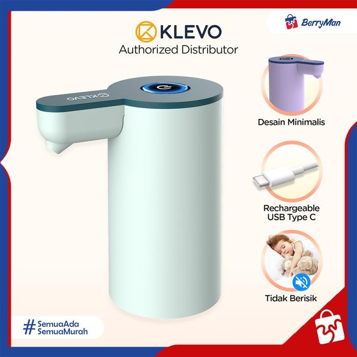 NEW KLEVO KL-WP03 Pompa Air Galon Elektrik Rechargeable Type C Water Dispenser Air Minum