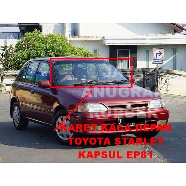 karet kaca depan toyota starlet kapsul ep81