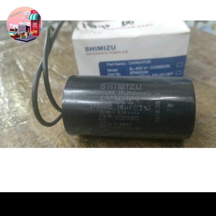 Kapasitor pompa air Shimizu 16uf Original/ kapasitor Pompa Shimizu 221