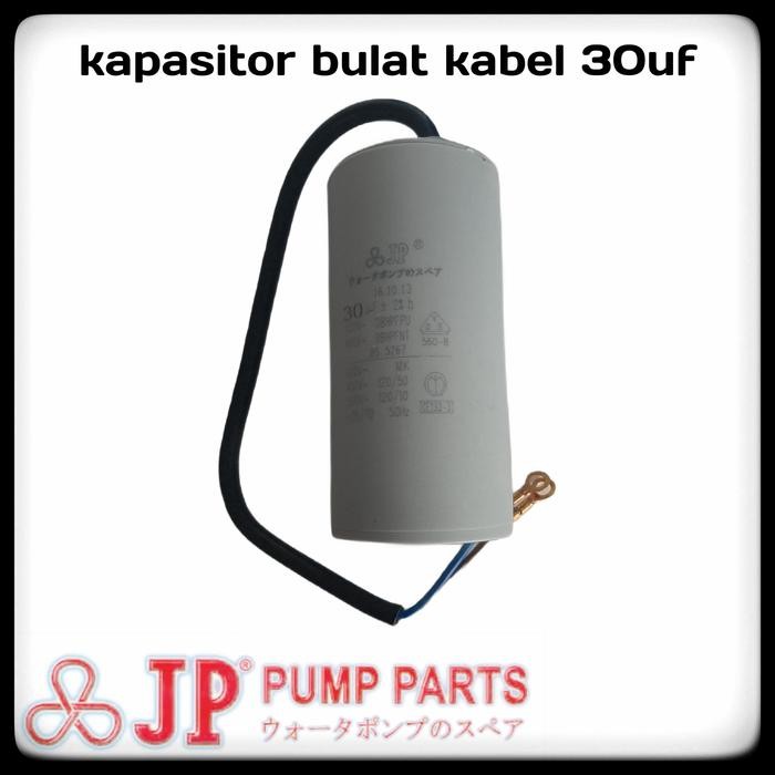 JP kapasitor bulat kabel pompa air 30uf