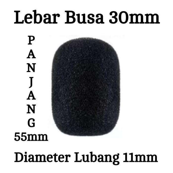 Busa Mic Kecil / Foam Microphone Headset Clip On / Busa Mic Meja Podium *