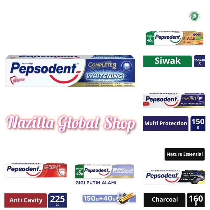 NAZILLA PEPSODENT Pasta Gigi White All Varian