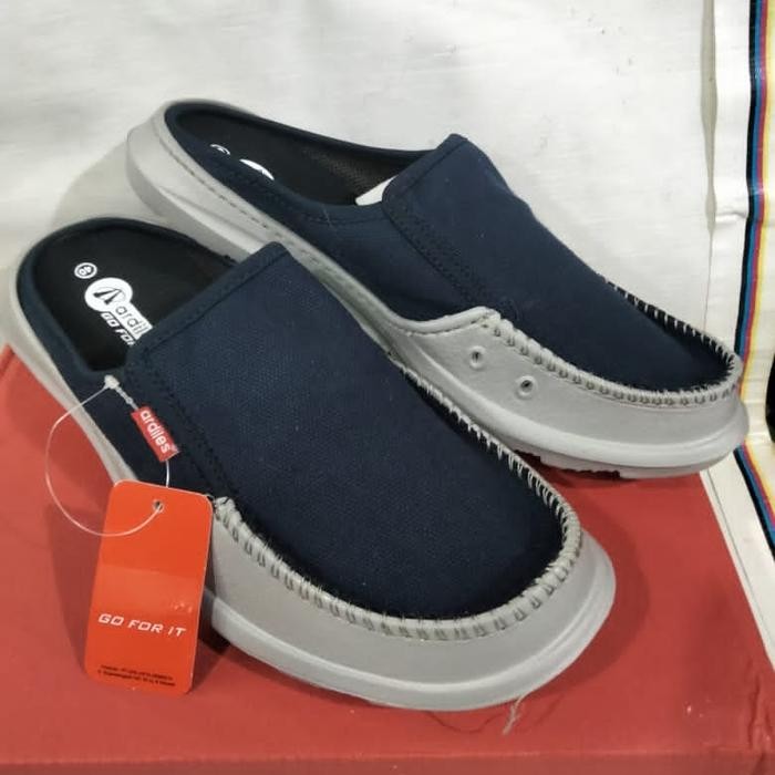 sepatu sandal slop karet pria Ardiles original manco navy