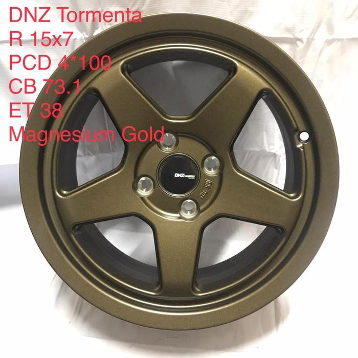Ready Velg Mobil DNZ Tormenta Racing 15 inch R15 x 7 4 x 100 ET 38