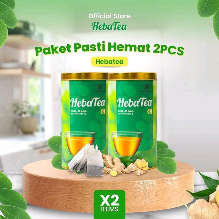 

HebaTea Teh Herbak Paket 2PCS - 80 Gram, Membersihkan Usus & Mendukung Kesehatan Tubuh, Gratis