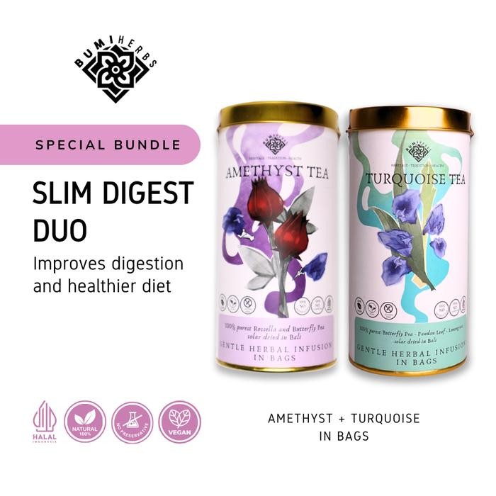 

SLIM DIGEST DUO - Bundle Amethyst and Turquoise (In Bags)