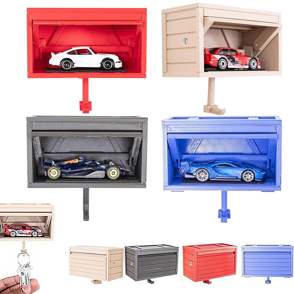 Car Garage Key Holder Front Door Car Key Holder with Opening Door Car Key Hook Garage Shaped Key Hol