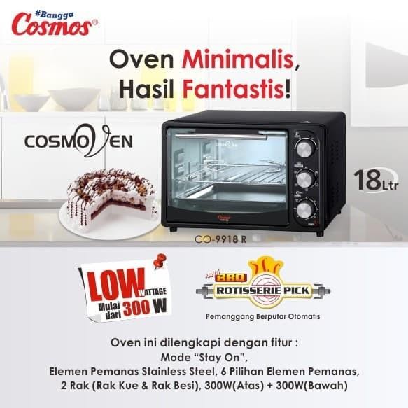 OVEN LISTRIK LOW WATT COSMOS CO-9918 - 18Ltr