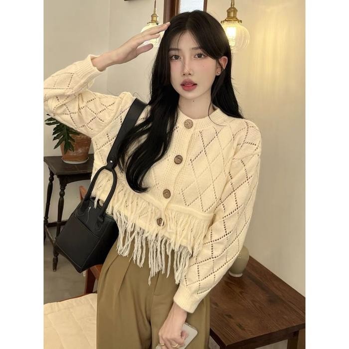 Set 81 - Setelan One Set Korean Style, OOTD, Vintage Retroo Dress 3in1 Outfit, OOTD Wanita, Noni