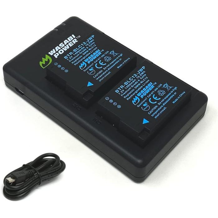 Wasabi Power For Panasonic Dmw-Blc12, Blc12E Battery Kit G85 Gx8 G7