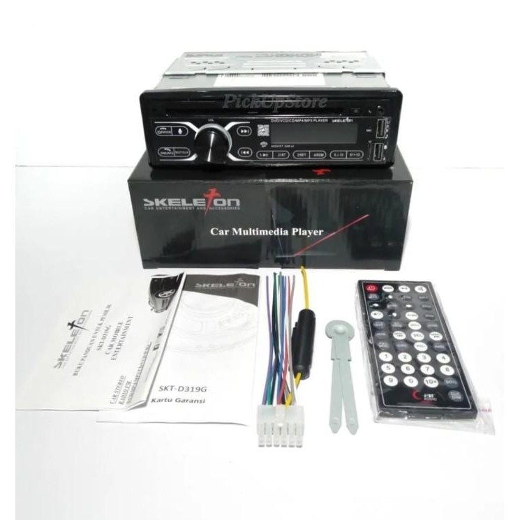 Single Din DVD Bluetooth USB Multimedia Player Skeleton