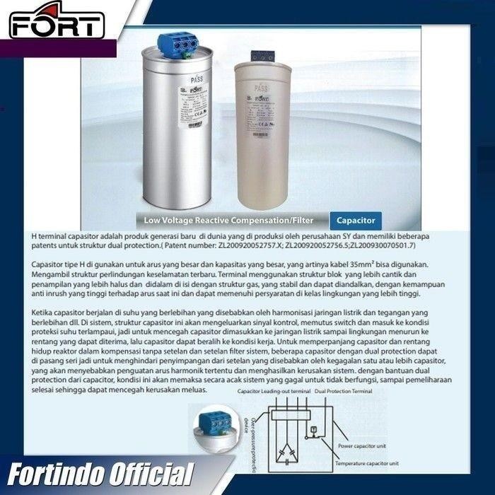 Power Capacitor 10kvar 440V TMPDSY-440-10-3 Kapasitor Bank FORT