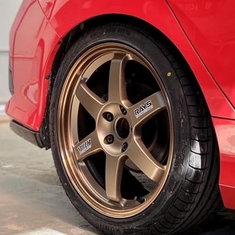 Stiker velg Volk Rays TE37 OG print transparan