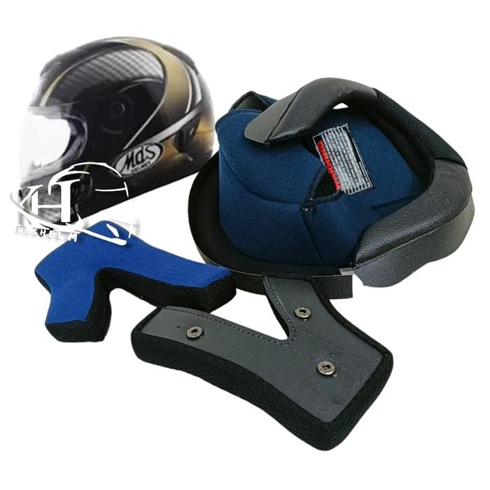 Busa Helm Mds Sparta S M L XL Fullface Spon Pipi Plus Visor