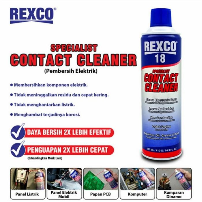 HOT SALE Contact cleaner Pembersih komponen elektronik REXCO 18 200ml