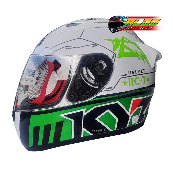 KYT RC 7 MOTIF ORIGINAL HELM FULL FACE CEWEK COWOK TERBARU / JUAL INK