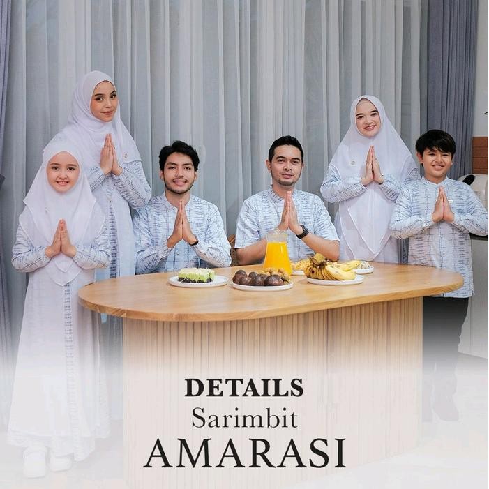BEST SELLER Greenism Sarimbit Amarasi (Putih) Dress Quality Premium