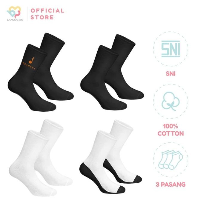 

TERMURAH 3 Pasang Kaos Kaki Sekolah Anak Kids TK, SD, SMP dan SMA READY STOCK