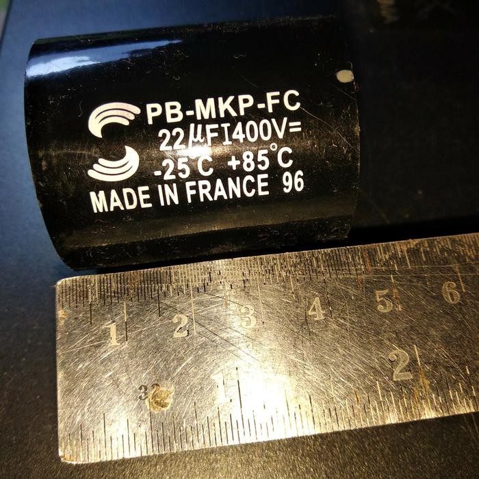 CAPACITOR 22UF 400V SURENBIG KAPASITOR MKP SOLUN SOLEN 400V 22UF FRANC