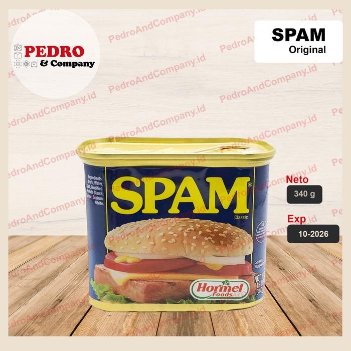 

Spam original 340 gram - daging kaleng babi