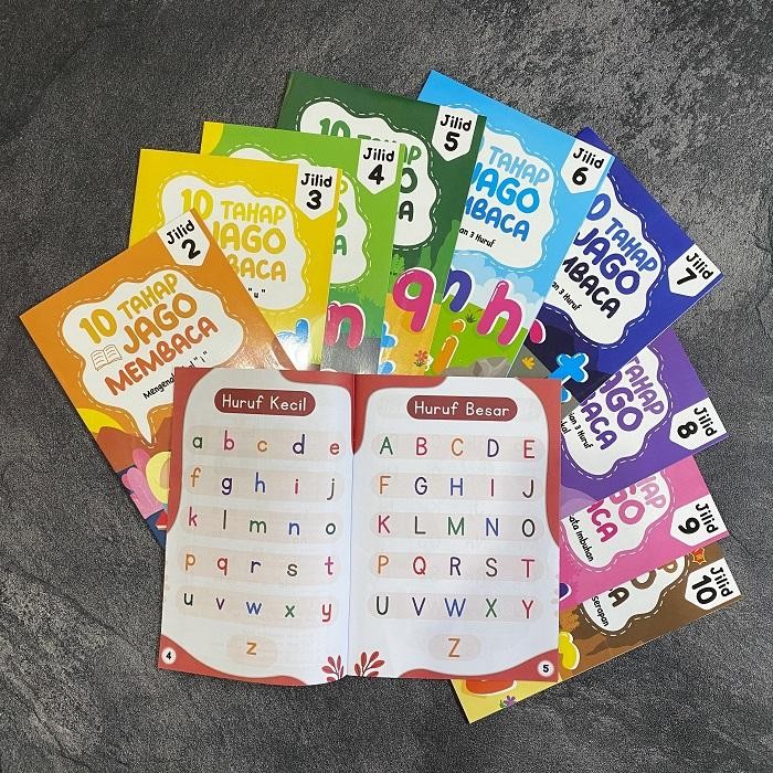 Buku 10 Tahap Jago Membaca (STJM Jilid 1-10)