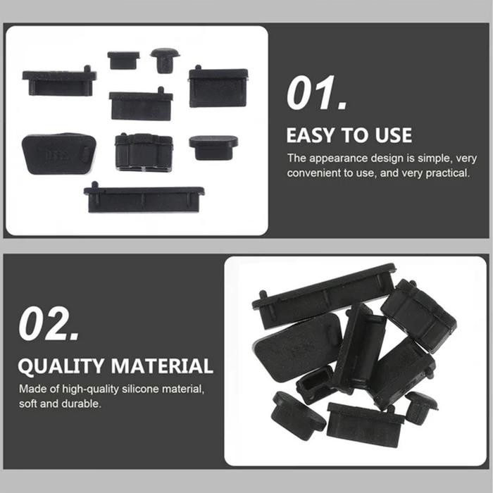 Laptop / NoteBook Silicone Anti Debu Dust Plug Penutup Lubang Port Protector Silikon for Asus Lenovo