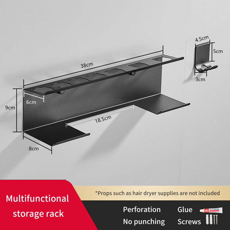 

Suitable for Dyson Airwrap Wall-Mounted Shelf Dryer and Hair Curler Holder Storage Rack Hair Care